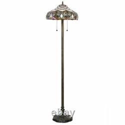 Tiffany Style Floor Lamp Living Bed Room Baroque Mission Elegant Stained Glass