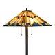 Tiffany Style Floor Lamp Mission Stained Glass Floor Standing Light Lighting Ul
