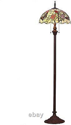 Tiffany Style Floor Lamp Stained Glass Reading Task Lamp Living room Bedroom NEW