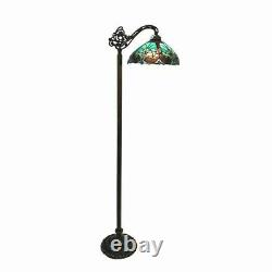 Tiffany Style Floor Lamp Victorian Stained Glass Living Room Reading Bedside 60