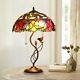 Tiffany Style Floral Stained Glass Table Lamp 16 Wide Mariebelle
