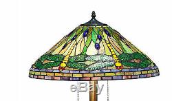 Tiffany Style Green Dragonfly Floor Lamp 20 Shade