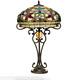 Tiffany Style Handcrafted Floral Table Lamp 16 Shade Handcrafted New