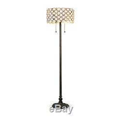 Tiffany Style Handcrafted Jeweled Floor Lamp 16 Shade