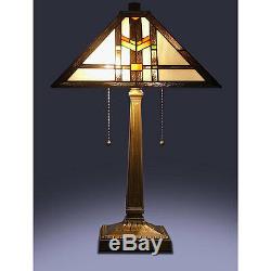 Tiffany Style Handcrafted Mission Table Lamp 16 Shade