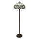 Tiffany Style Handcrafted White Floor Lamp 18 Shade