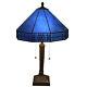 Tiffany Style Handmade Desk Light Blue Traditional Room Lamp Stained Glass Theme