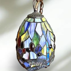 Tiffany Style Hanginghead Dragonfly Stained Glass Lamp