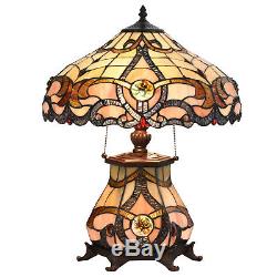 Tiffany Style Lamp Desk Lamp Floral Stained Glass Home Decor Lighting