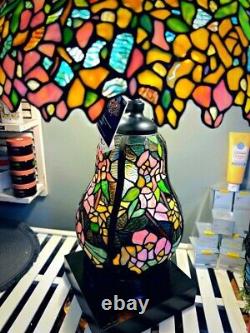 Tiffany Style Lamp / Large Table Lamp with Certificate Of Authenticity