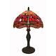 Tiffany Style Lamp Red Dragonfly Stained Glass Table Desk Reading Accent Lamp