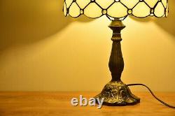 Tiffany Style Lamp Retro Handmade Lamps Stained Glass Table Lamp Accent H 18