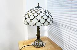 Tiffany Style Lamp Retro Handmade Lamps Stained Glass Table Lamp Accent H 18