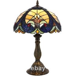 Tiffany Style Lamp Stained Glass Bedside Table Lamp Blue Yellow Liaison Readi