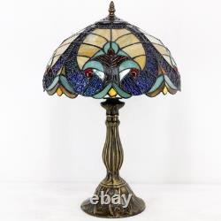 Tiffany Style Lamp Stained Glass Bedside Table Lamp Blue Yellow Liaison Readi