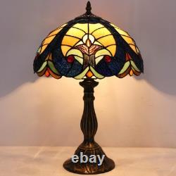 Tiffany Style Lamp Stained Glass Bedside Table Lamp Blue Yellow Liaison Readi