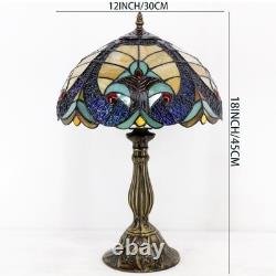 Tiffany Style Lamp Stained Glass Bedside Table Lamp Blue Yellow Liaison Readi