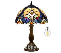 Tiffany Style Lamp Stained Glass Bedside Table Lamp Liaison Reading Desk Light