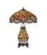 Tiffany Style Large Dragonfly Stained Glass Dual Table Lamp (height 70cm)