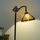 Tiffany Style Mission Arts & Crafts Reading Stained Glass Floor Lamp Retro