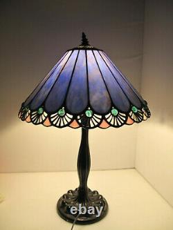 Tiffany Style Mission Arts & Crafts Stained Glass 23 Table Desk Lamp 16 Shade