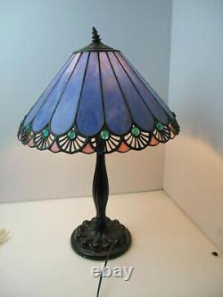 Tiffany Style Mission Arts & Crafts Stained Glass 23 Table Desk Lamp 16 Shade