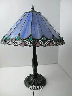 Tiffany Style Mission Arts & Crafts Stained Glass 23 Table Desk Lamp 16 Shade