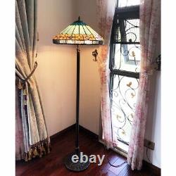 Tiffany Style Mission Victorian Stained Glass Floor Lamp 61 Tall 18 Shade