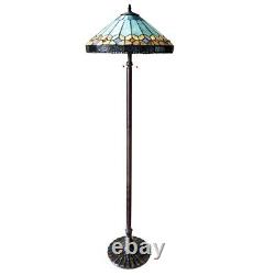 Tiffany Style Mission Victorian Stained Glass Floor Lamp 61 Tall 18 Shade