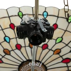 Tiffany Style Pendant Fixture Hanging Pendant Lamp Stained Glass Ceiling Light