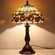 Tiffany Style Serenity Stained Glass Table Lamp Victorian Bedside Desk Light