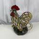 Tiffany Style Stained Glass 13.5 Chicken Lamp Light Farm Life Decoration Read