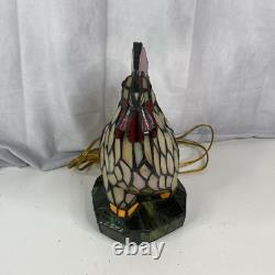 Tiffany Style Stained Glass 13.5 Chicken Lamp Light Farm Life Decoration READ