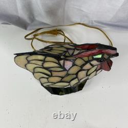 Tiffany Style Stained Glass 13.5 Chicken Lamp Light Farm Life Decoration READ