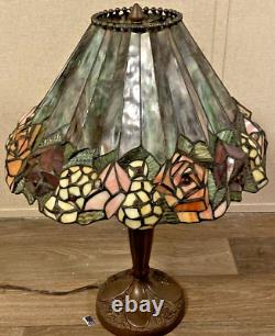 Tiffany Style Stained Glass 22 x 17 Table Desk Lamp QVC