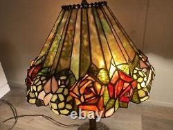 Tiffany Style Stained Glass 22 x 17 Table Desk Lamp QVC