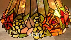 Tiffany Style Stained Glass 22 x 17 Table Desk Lamp QVC