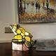 Tiffany-style Stained Glass Animal Frog Accent Lamp 9.5 H