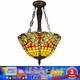 Tiffany Style Stained Glass Ceiling Pendant Light Fixture Vintage Hanging Lamp