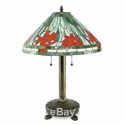 Tiffany Style Stained Glass Daffodil Lamp 18 Shade New