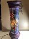 Tiffany Style Stained Glass Dragonfly 30.5 Pedestal Lamp 10 Round