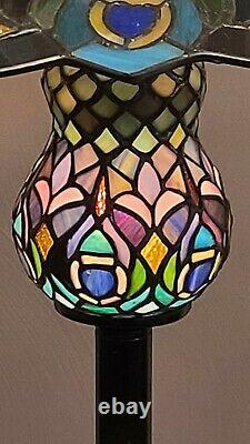 Tiffany Style Stained Glass Floor Lamp, 60 Tall, 22 Round