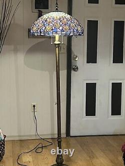 Tiffany Style Stained Glass Floor Lamp Avalon with 20 Shade FREE SHIP USA