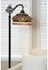 Tiffany Style Stained Glass Floor Lamp Sidearm Withbeaded Shade Victorian Boho