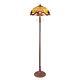 Tiffany Style Stained Glass Floor Lamp Victorian Design