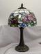 Tiffany Style Stained Glass Floral Table Lamp Multicolor Art Nouveau Dome Shade