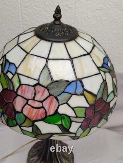 Tiffany Style Stained Glass Floral Table Lamp Multicolor Art Nouveau Dome Shade Tiffany Style Stained Glass Floral Table Lamp Multicolor Art Nouveau Dome Shade