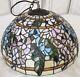 Tiffany Style Stained Glass Hanging Lamp Ceiling Chandelier Floral Botanical