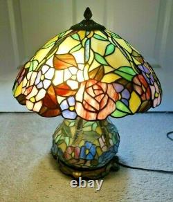 Tiffany Style Stained Glass Lamp Mosaic Base