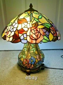 Tiffany Style Stained Glass Lamp Mosaic Base